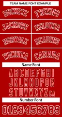 Classic Basketball Jersey Red Red-White 3