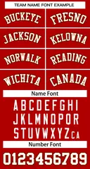 Classic Basketball Jersey Red White-Orange 2