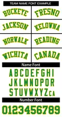 Classic Basketball Jersey White Green-Yellow 3