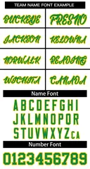 Classic Basketball Jersey White Green-Yellow 3