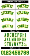 Classic Basketball Jersey White Green-Yellow 3