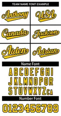 Classic Basketball Jersey White Yellow-Black 3