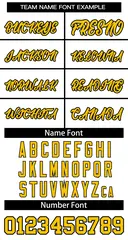 Classic Basketball Jersey White Yellow-Black 3