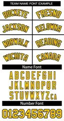 Classic Basketball Jersey White Yellow-Black 3
