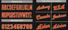 Classic Black Orange-White Team Basketball Jersey 4