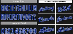 Classic Black Royal-White Team Basketball Jersey 4