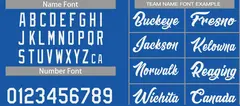 Classic Blue White Heal Sports Basketball Jersey Uniform Set 4
