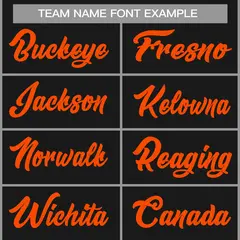 Classic Casual Basketball Jersey Black Orange 3