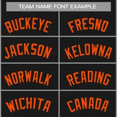 Classic Casual Basketball Jersey Black Orange 3