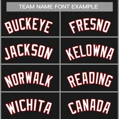 Classic Casual Basketball Jersey Black White-Red 3
