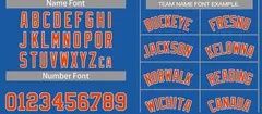 Classic Casual Basketball Jersey Blue Orange-White 3
