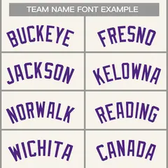 Classic Casual Basketball Jersey Cream Purple 3