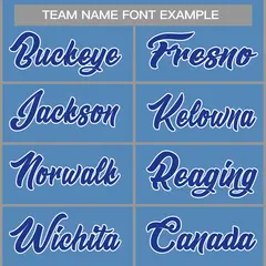 Classic Casual Basketball Jersey Light Blue Blue-White 3