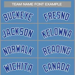 Classic Casual Basketball Jersey Light Blue Blue-White 3
