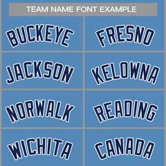 Classic Casual Basketball Jersey Light Blue Navy-White 3