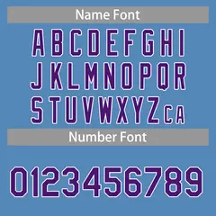 Classic Casual Basketball Jersey Light Blue Purple-White 4