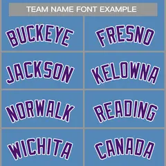 Classic Casual Basketball Jersey Light Blue Purple-White 3
