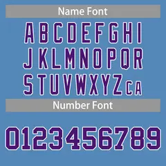 Classic Casual Basketball Jersey Light Blue Purple-White 4