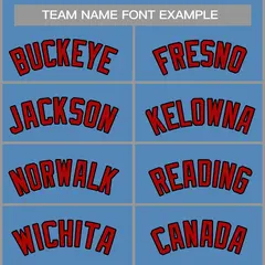 Classic Casual Basketball Jersey Light Blue Red-Black 3