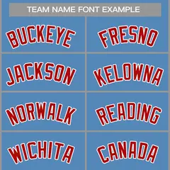 Classic Casual Basketball Jersey Light Blue Red-White 3