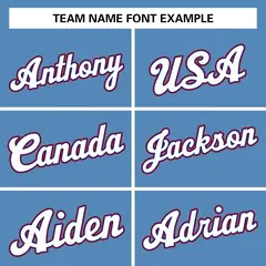 Classic Casual Basketball Jersey Light Blue White-Royal 3