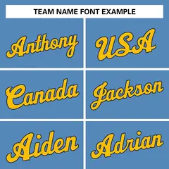 Classic Casual Basketball Jersey Light Blue Yellow-Navy 3
