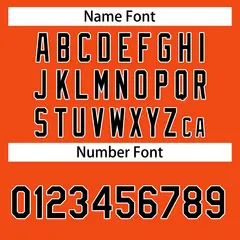 Classic Casual Basketball Jersey Orange Black-White 4