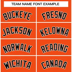 Classic Casual Basketball Jersey Orange Black-White 3