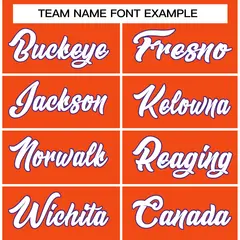 Classic Casual Basketball Jersey Orange White-Royal 3