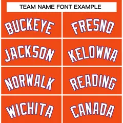 Classic Casual Basketball Jersey Orange White-Royal 3
