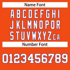 Classic Casual Basketball Jersey Orange White-Royal 4