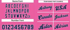 Classic Casual Basketball Jersey Pink Navy-White 3