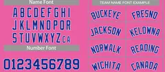 Classic Casual Basketball Jersey Pink Royal-White 3