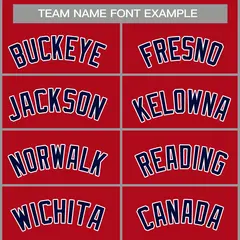 Classic Casual Basketball Jersey Red Navy-White 3