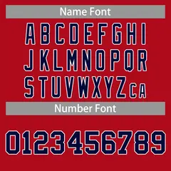 Classic Casual Basketball Jersey Red Navy-White 4