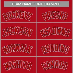 Classic Casual Basketball Jersey Red Red-Navy 3