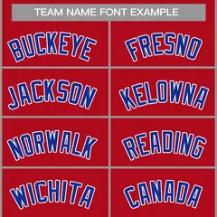 Classic Casual Basketball Jersey Red Royal-White 3