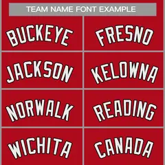 Classic Casual Basketball Jersey Red White-Black 3