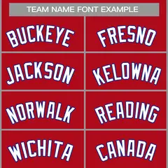 Classic Casual Basketball Jersey Red White-Royal 3