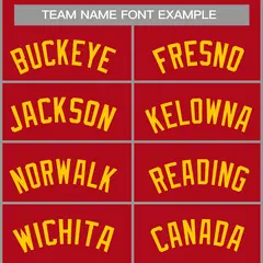 Classic Casual Basketball Jersey Red Yellow 3