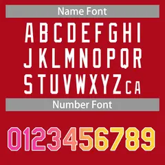 Classic Casual Basketball Jersey Red Yellow-White 4