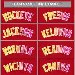 Classic Casual Basketball Jersey Red Yellow-White 3