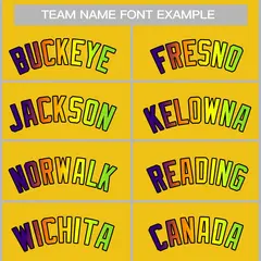 Classic Casual Basketball Jersey Yellow Green-Black 3