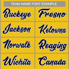 Classic Casual Basketball Jersey Yellow Navy-White 3