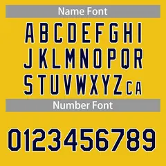 Classic Casual Basketball Jersey Yellow Navy-White 4