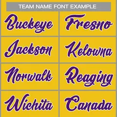 Classic Casual Basketball Jersey Yellow Purple-White 3