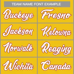 Classic Casual Basketball Jersey Yellow White-Red 3