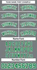 Classic Dark Gray Kelly Green-White Basketball Jersey 4