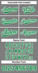 Classic Dark Gray Kelly Green-White Basketball Jersey 4