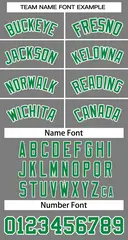 Classic Dark Gray Kelly Green-White Basketball Jersey 4